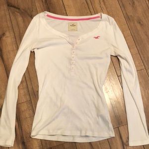 Hollister white long sleeve
